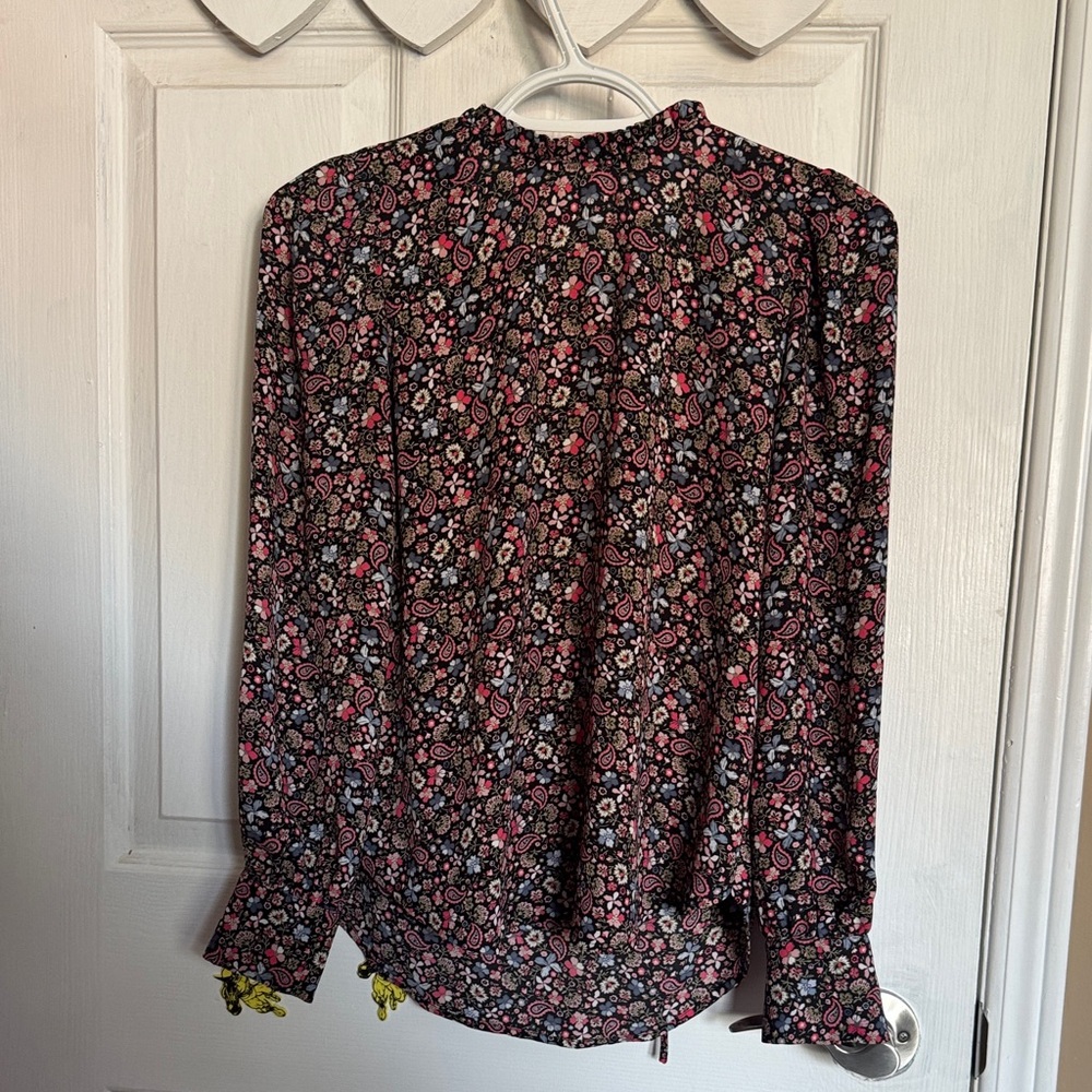 Loft tie back blouse Petite XXS